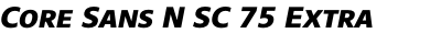 Core Sans N SC 75 Extra Bold Italic
